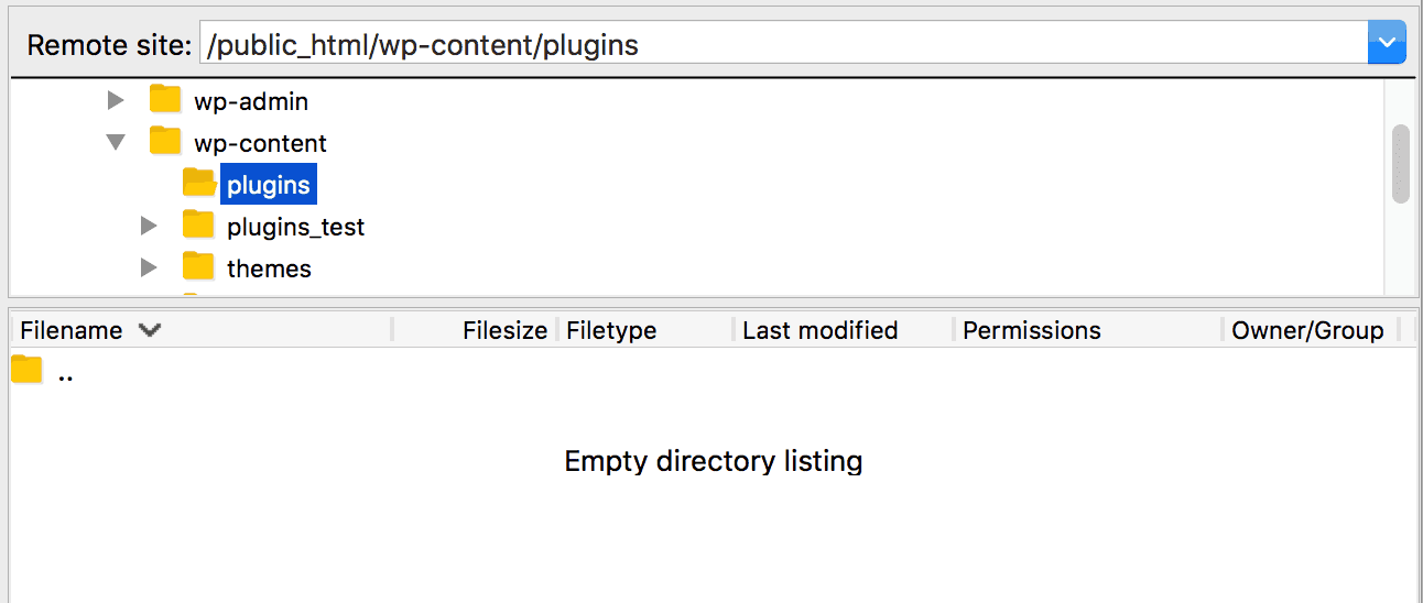 Creating a new plugins directory.