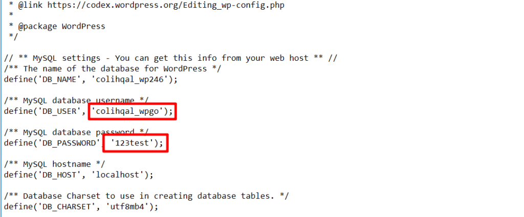 add user to wp-config.php