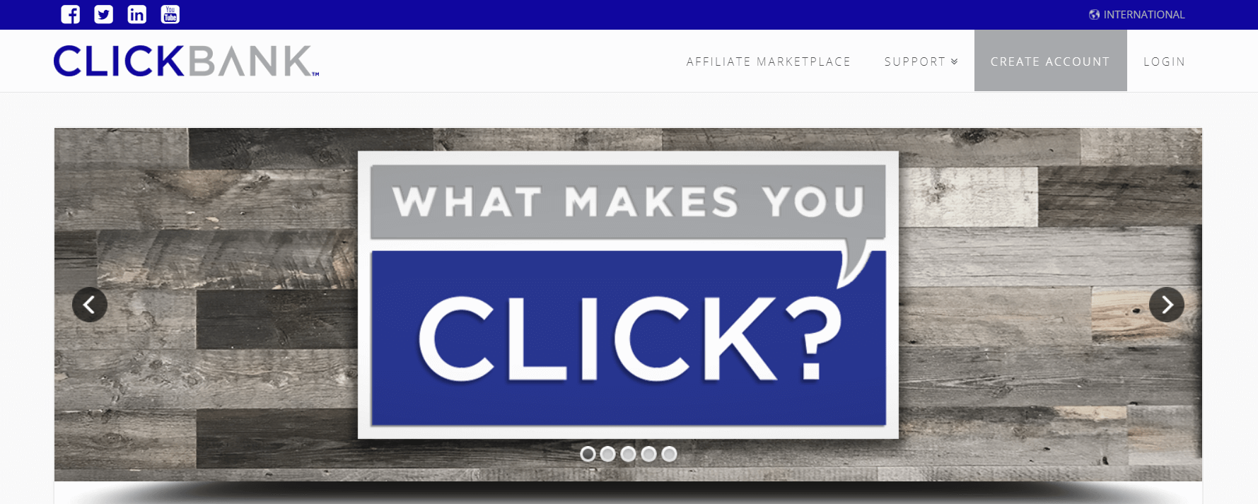 The ClickBank website.