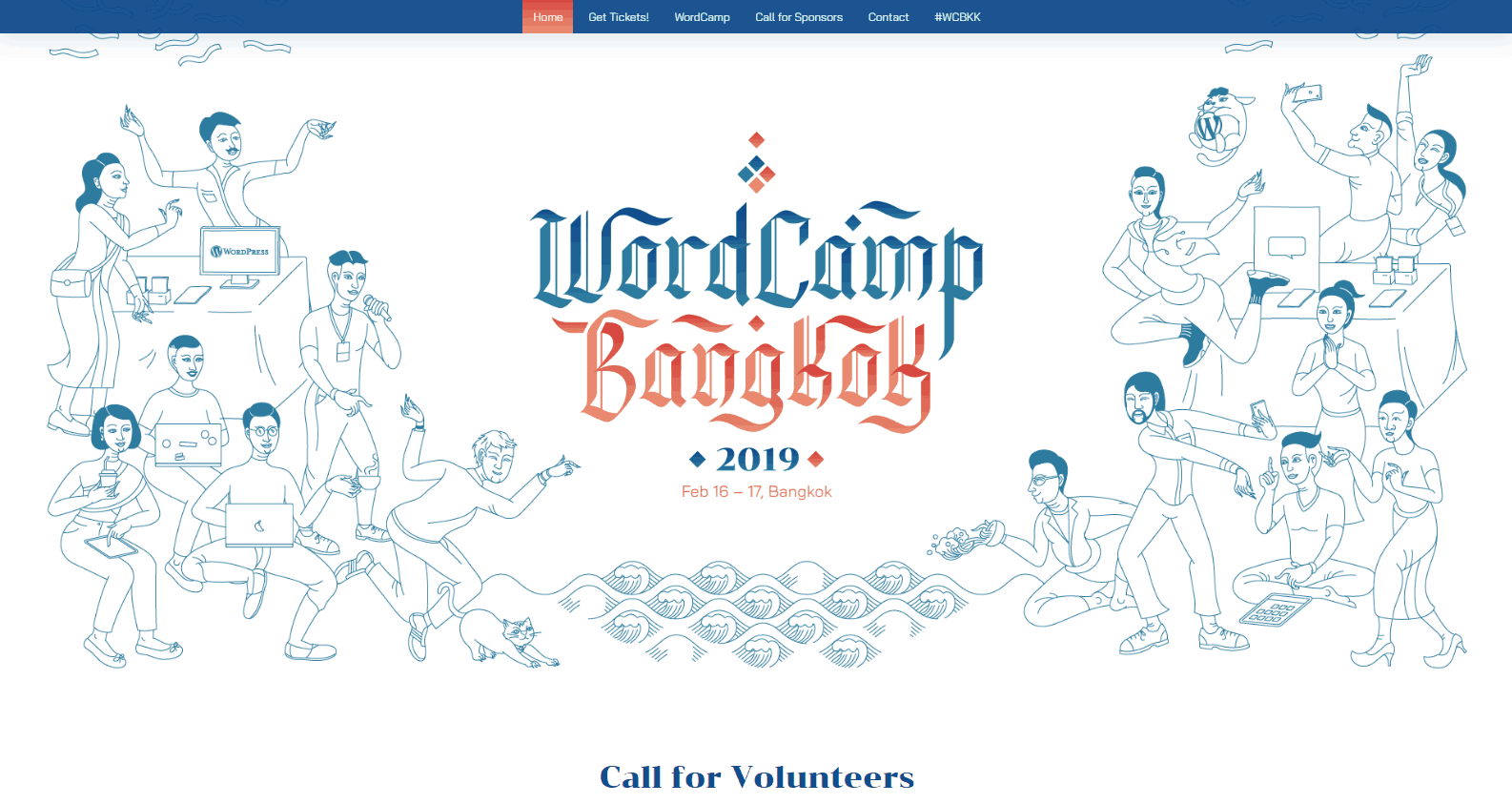 WordPress events: The WordCamp Bangkok website.