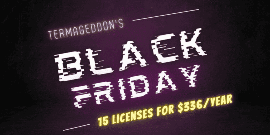 Termageddon Black Friday Logo