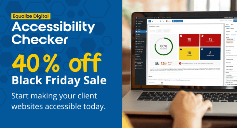 Equalize Digital Accessibility Checker Black Friday Deal