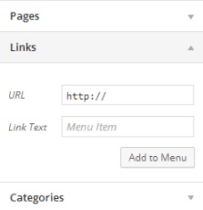 Adding menus in WordPress - Menu Tab